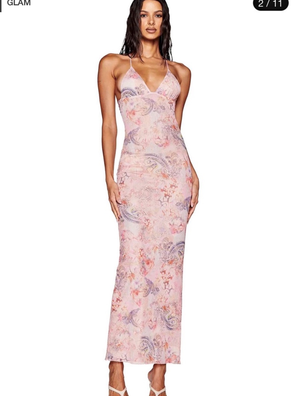 I.AM.GIA Pink Paisley Maxi Dress